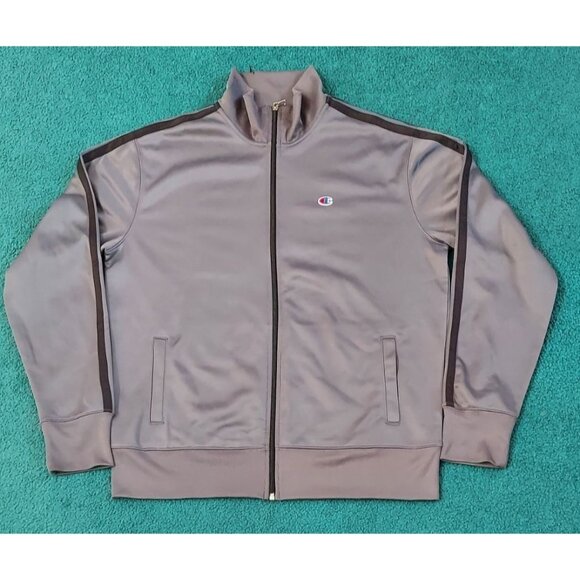 Champion Warm-up Jacket Men's Large Black Embroidered Authentic Athletic Apparel - Picture 1 of 8